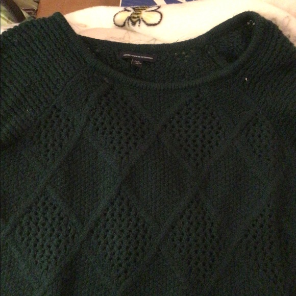 American Eagle Dark Green Sweater - Picture 2 of 3